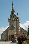 Morlaix, Plouezoc'h church with the beautiful bell tower 